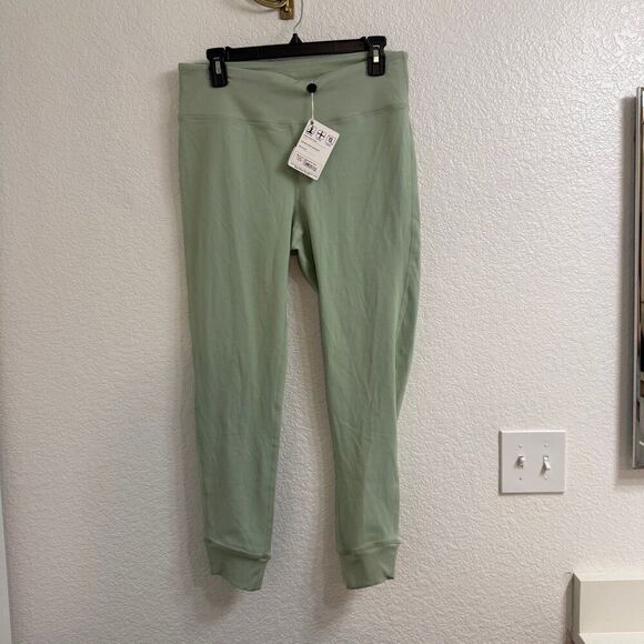 Footjoy Ankle Length Rib Block Leggings Sage Size Large - Picture 2 of 5